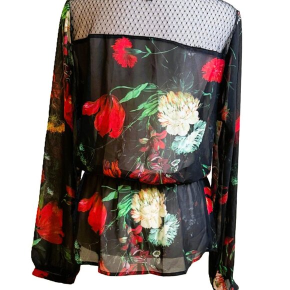 Express Surplice Peplum Blouse size S - Picture 3 of 7